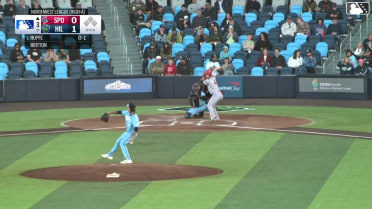Tommy Hopfe homers (9) on a fly ball to right center field.