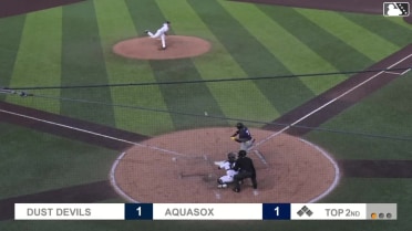 Jorge Ruiz homers (1) on a fly ball to right center field.