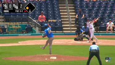Billy Carlson's two hits, three RBIs
