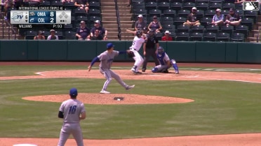 Ralphy Velazquez's first Triple-A homer