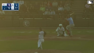 Nick Goodwin homers (3) on a line drive to left field.
