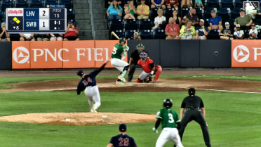 Oswaldo Cabrera singles on a line drive to right fielder Bryan De La Cruz. George Lombard Jr. scores. Marco Luciano to 3rd.