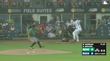 Brock Wilken homers (9) on a fly ball to left field.