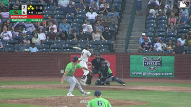Wyatt Sanford singles on a line drive to right fielder Yeison Morrobel. Brian Sanchez scores. Carlos Caro scores. Shalin Polanco to 3rd. Wyatt Sanford to 2nd.
