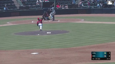Josi Novas homers (1) on a fly ball to left center field.