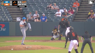 Adam Retzbach doubles (5) on a ground ball to left fielder Wuilfredo Antunez. Griff O'Ferrall scores. Willy Vasquez scores.