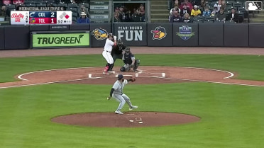 Jace Jung called out on strikes and Trei Cruz caught stealing 2nd, catcher Cooper Ingle to shortstop Angel Genao to catcher Cooper Ingle.