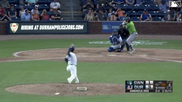 Brewer Hicklen doubles (10) on a sharp line drive to center fielder Jacob Melton. Brett Wisely scores.