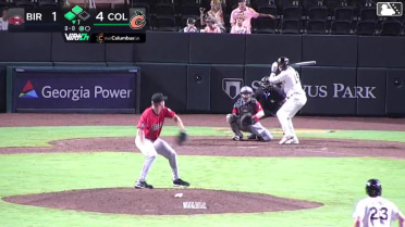 Jordan Groshans homers (16) on a fly ball to left center field. Will Verdung scores. Patrick Clohisy scores.