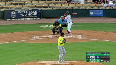 Alex Lodise homers (7) on a fly ball to left field. Tate Southisene scores.