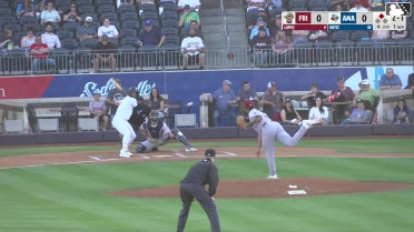 Angel Ortiz homers (1) on a line drive to right field. Ben McLaughlin scores.