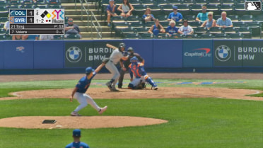 George Valera homers (7) on a fly ball to center field. Ralphy Velazquez scores.