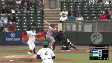 César Prieto homers (6) on a fly ball to right field.