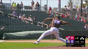 Austin Murr homers (6) on a fly ball to right center field.