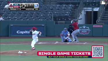 Bennett Hostetler homers (5) on a fly ball to left center field.