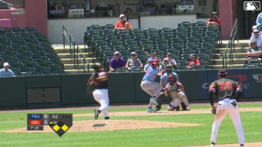 Rafael Ramirez Jr. singles on a ground ball to right fielder Stiven Martinez. Coy James scores. Manuel Cabrera to 2nd.