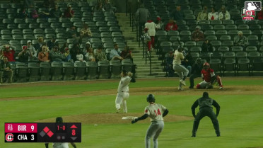 Samuel Zavala doubles (5) on a line drive to right fielder Jay Allen II. Andy Weber scores. Jordan Sprinkle to 3rd.