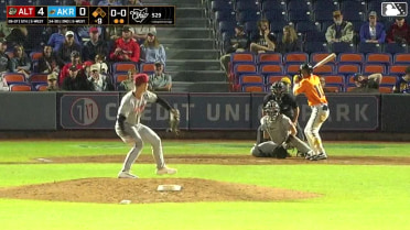 Jose Devers singles on a ground ball to center fielder P.J. Hilson. Jacob Cozart scores.