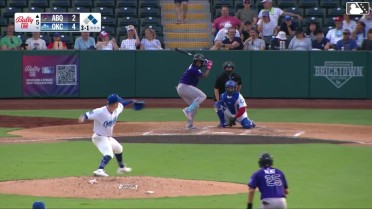 Adael Amador doubles (19) on a sharp line drive to center fielder Alek Thomas. Nic Kent scores. Drew Avans to 3rd.