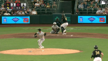Osleivis Basabe grounds into a double play, third baseman Pablo Reyes to second baseman Christian Moore to first baseman Ben Gobbel. Scott Bandura out at 2nd. Osleivis Basabe out at 1st.