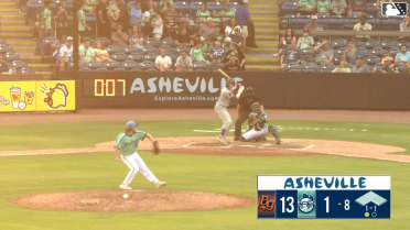 Nathan Flewelling homers (12) on a fly ball to right center field.