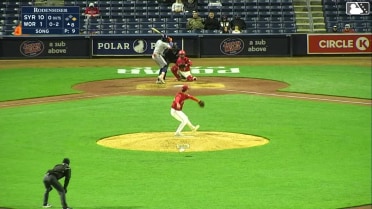 Ronny Mauricio homers (6) on a line drive to center field. Ji Hwan Bae scores.