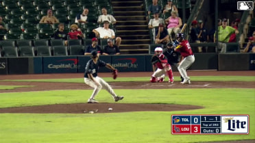 Seby Zavala homers (1) on a fly ball to center field. Max Burt scores.