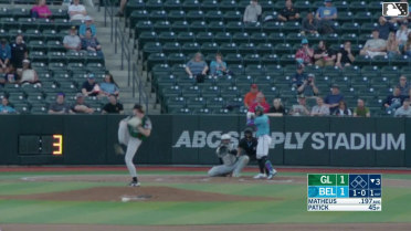 Juan Matheus homers (3) on a fly ball to left field.