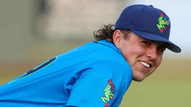 Carter Dorighi singles on a line drive to left fielder Austin Smith. Axel Sanchez scores. Carter Dorighi to 2nd.