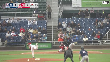 Cutter Coffey doubles (5) on a sharp fly ball to left fielder Nelly Taylor. Sean Keys scores.