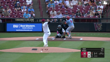 Jesús Báez homers (9) on a fly ball to left field.