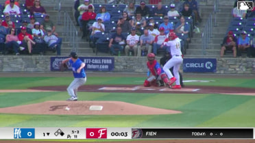 Gavin Fien's first home run of the year