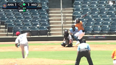 Euribiel Angeles doubles (2) on a line drive to left fielder Junior Franco. Bobby Boser scores.