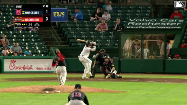 Abimelec Ortiz homers (11) on a fly ball to center field.