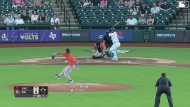 Jose Herrera singles on a line drive to right fielder Victor Bericoto. Richie Martin Jr. scores. Gilberto Celestino to 3rd.