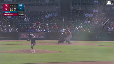 Max Anderson homers (15) on a fly ball to left center field.