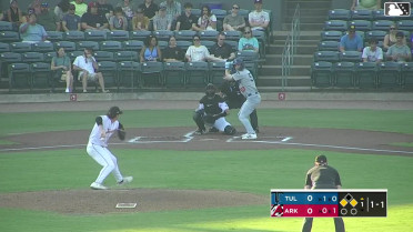 Mike Sirota singles on a ground ball to shortstop Felnin Celesten, deflected by third baseman Caleb Cali. Kendall George scores. Josue De Paula to 2nd.