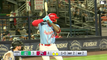 Raylin Heredia singles on a ground ball to third baseman Dyan Jorge. Austin Murr scores. Bryan Rincon to 3rd.