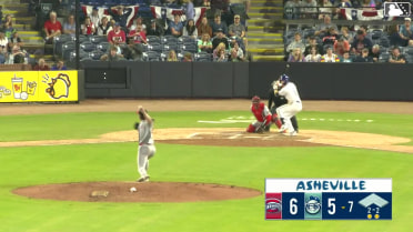 Max Holy homers (1) on a fly ball to left center field.