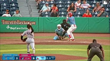 Matthew Ferrara singles on a ground ball to third baseman Edgardo De Leon. Juan Villavicencio scores. Matthew Ferrara to 2nd. Matthew Ferrara advances to 2nd, on a throwing error by third baseman Edgardo De Leon.