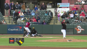 Brady Ebel singles on a ground ball to center fielder DJ Layton. Eric Martinez scores. Juan Ortuno to 2nd.