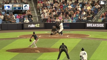 Kenny Castillo out on a sacrifice fly to left fielder Kevyn Castillo. Carlos Virahonda scores. Jakey Josepha to 3rd.