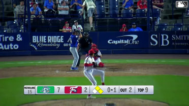 Conner Capel homers (9) on a line drive to right field. Andy Perez scores. Braylen Wimmer scores.