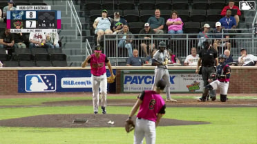 Elijah Green homers (7) on a line drive to right field. Angel Feliz scores.