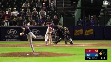 Michael Mercado strikes out his third batter