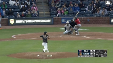 Jared Serna homers (2) on a fly ball to left field.