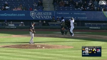 Buddy Kennedy hammers a two-run homer to right
