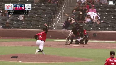 Jack Hurley homers (1) on a fly ball to right center field.