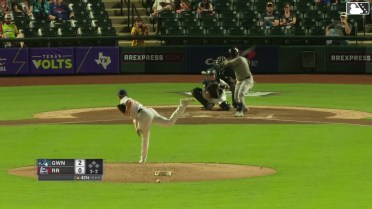 Chadwick Tromp homers (1) on a fly ball to left field.