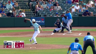 Cole Conn homers (7) on a fly ball to left field. Leo De Vries scores.